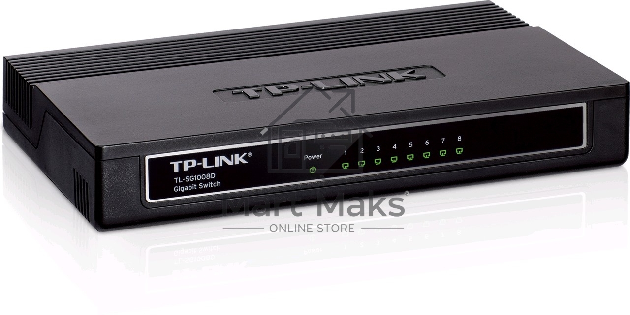 Коммутатор TP-Link SMB TL-SG1008D 8-port Gigabit Switch, plastic case