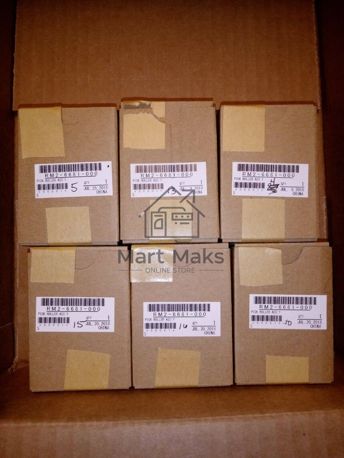 Комплект роликов (для лотков 2,3,4) HP CLJ M652/M653/M681/M682 (J7Z98-67902)