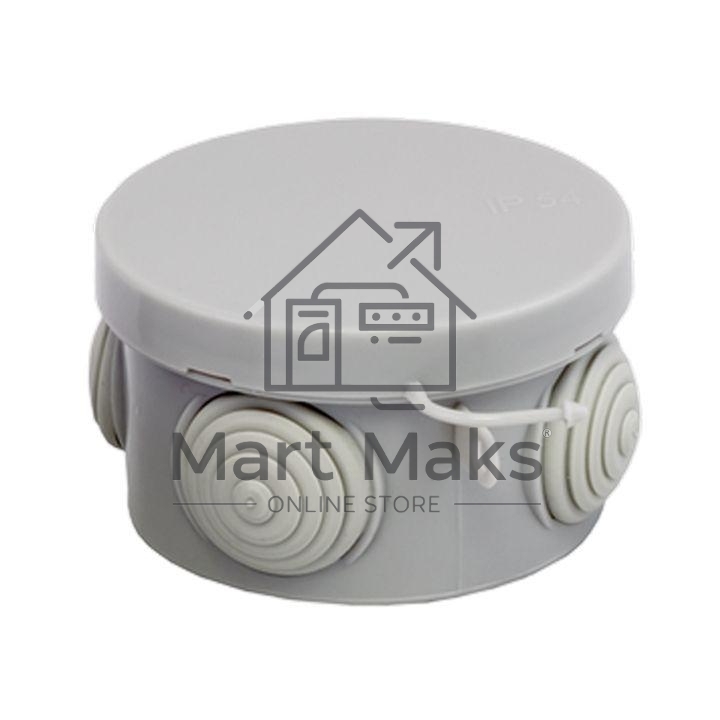 Коробка распаячная КМР-040-038 наружная с крышкой 65х40 АБС 4 мембранных ввода IP54 EKF plc-kmr-040-038