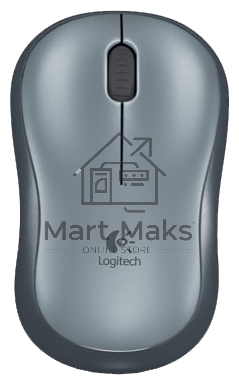 Мышь беспроводная Logitech M185 серый/черный, 1000 dpi, радиоканал, USB, кнопки - 3