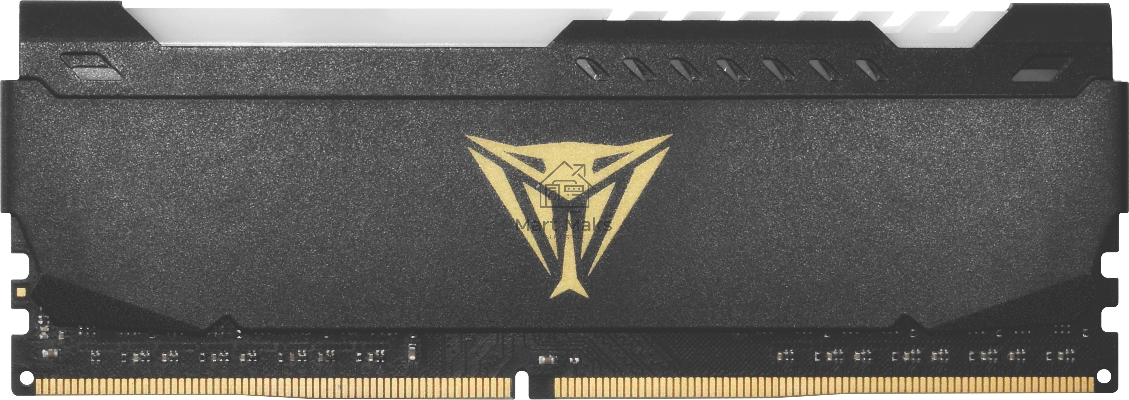 Оперативная память Patriot Viper Steel, DDR4, 8GB (1x8GB), 3600MHz, CL20, DIMM, с радиатором, RGB, черный