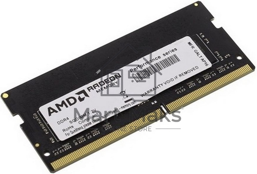 Оперативная память AMD Radeon R9, DDR4, 4GB, 3200MHz, CL22, SO-DIMM