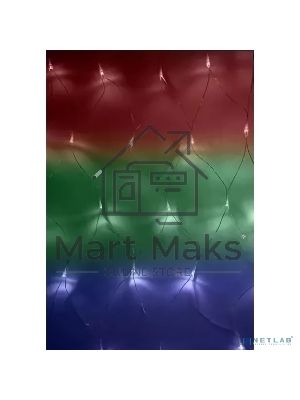 Гирлянда Neon-night Сеть с контроллером 1.5х1.5м 150 LED мульти. прозрачный провод 12Вт 220В IP20