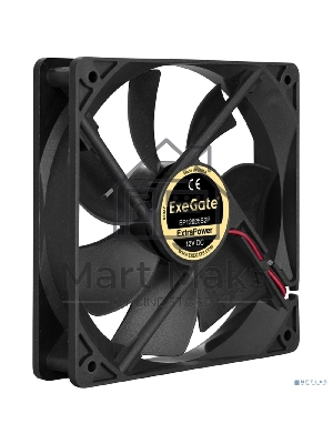 Вентилятор для корпуса ExeGate ExtraPower EP12025S2P черный, 120 мм, 1800 об/мин, 28 дБ, 2 pin