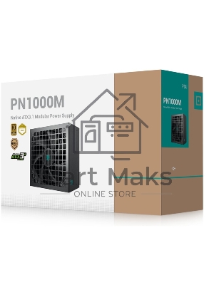 Блок питания Deepcool / GamerStorm PN1000M, 1000Вт, 80 PLUS Gold, 135мм, модульный, черный