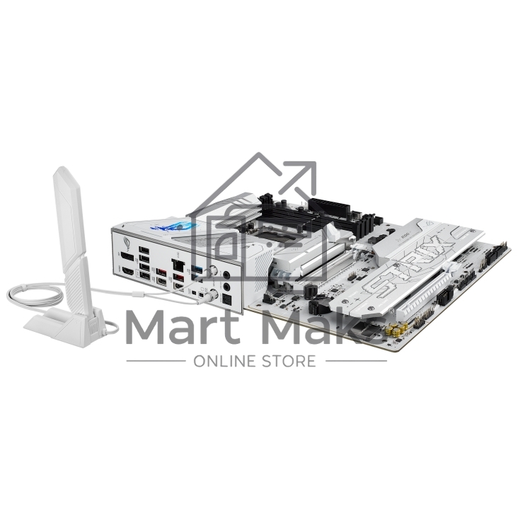 Материнская плата ASUS ROG STRIX B860-A GAMING WIFI, LGA1851, Intel B860, 4xDDR5, 4xSATA, 4xM.2, 2xPCIe 5.0 x16, 1xDP, 1xHDMI, 1x2.5Gb LAN, Wi-Fi, Bluetooth, 4xUSB 2.0, 2xUSB 3.2 Gen 1, 3xUSB 3.2 Gen 2, 1xUSB 4, 2xUSB-C, 3x3.5 мм, 7.1, ATX