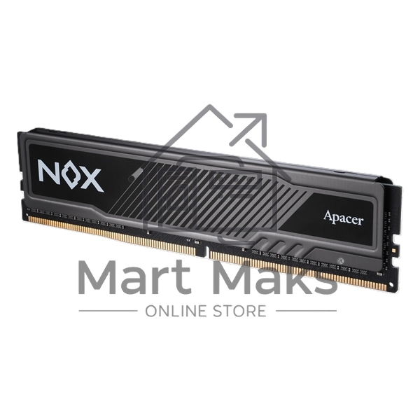 Оперативная память Apacer Nox, DDR5, 32GB (1x32 GB), 6400 MHz, CL40, DIMM, радиатор, черный