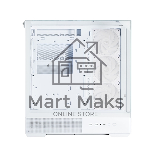 Компьютерный корпус ZALMAN P40 Prism Plus, ATX, белый, WINDOW, 3xCombo (3.5'' or 2.5