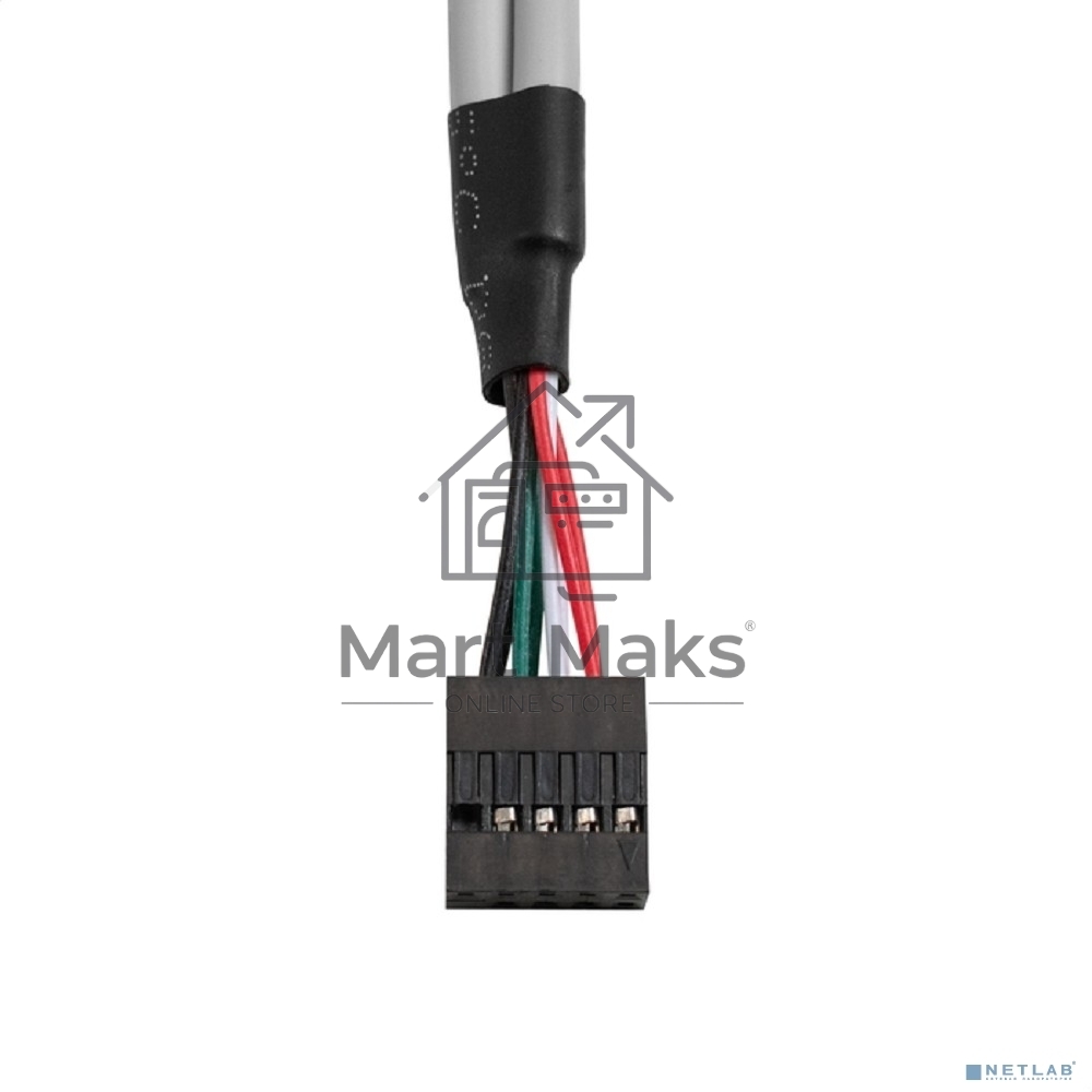 Планка портов в корпус 2xUSB2.0 ExeGate BrctUSB2-2A (USB 2.0 9pin (IDC 9pin F) --> 2x USB 2.0 Af, кабель 20см)