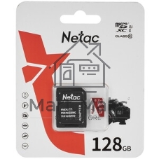 Флеш карта microSDHC 128Gb Netac P500 ECO NT02P500ECO-128G-S (без SD адаптера)