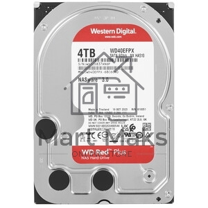 Жесткий диск HDD WD Red Plus 4Tb 5400rpm SATA 256Mb 3.5
