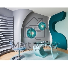 Настенный светильник Ambrella light LH72651 WH/GR белый/бирюзовый 6W 3000K D300*100
