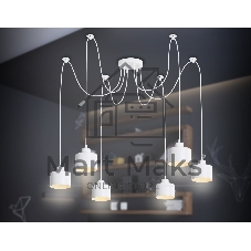 Светильник Ambrella light TR8131/6 WH белый E27*6 max 40W D700*800