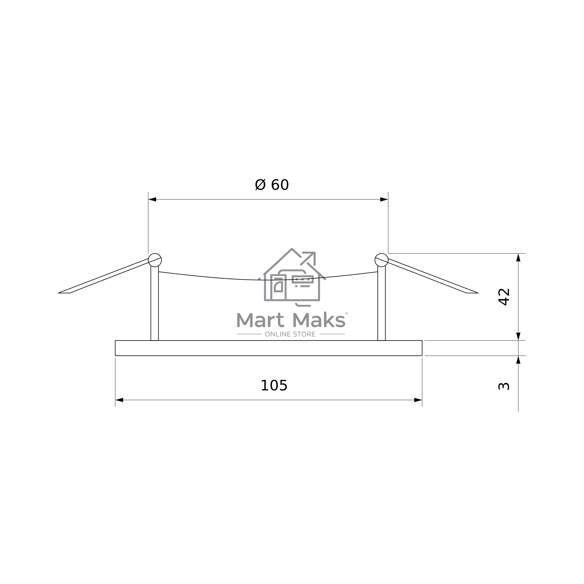 Светильник Elektrostandard 6069 MR16 встраиваемый WH белый a036507
