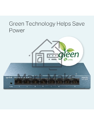 Коммутатор TP-Link LS108G 8-портовый 10/100/1000 Мбит/с настольный коммутатор SMB