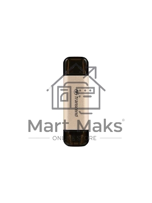 Флешка USB Transcend JETFLASH 930C (TS256GJF930C), 256Mb, USB 3.2 Type-C/Type-A, R/W 420/400, золотистый/черный