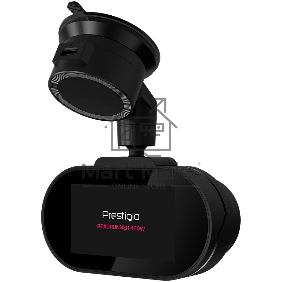 Видеорегистратор Prestigio RoadRunner 460W, 3.0'' IPS (854x480) touch screen display, WQHD 2.5K 2560x1440@30fps, Mstar SSC8629Q, 5 MP CMOS Sony Starvis IMX335 image sensor, 5 MP camera, 140° Viewing Angle, Wi-Fi, USB Type-C, Supercapacitor, Night Vision, 