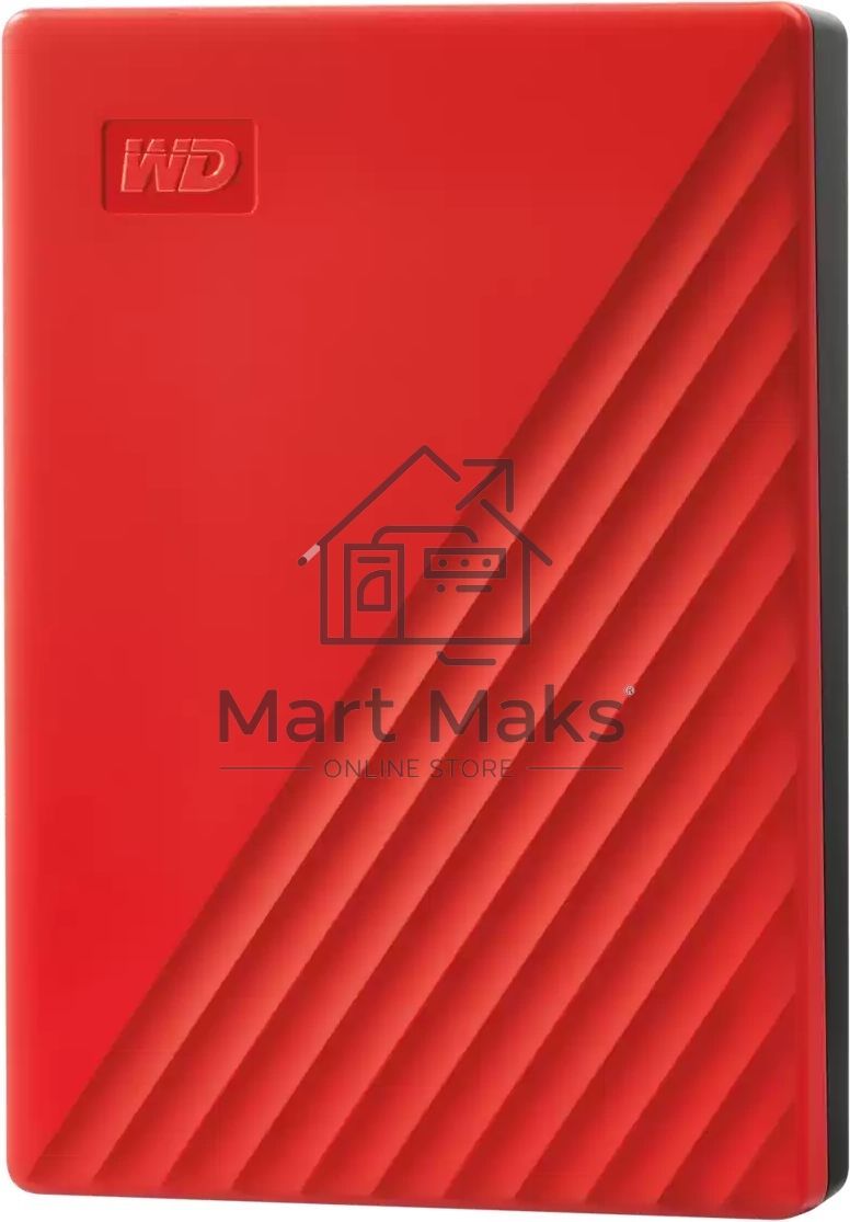 Накопитель Portable HDD 5TB WD My Passport (Red), USB 3.2 Gen1, 107x75x19mm, 210g /12 мес./