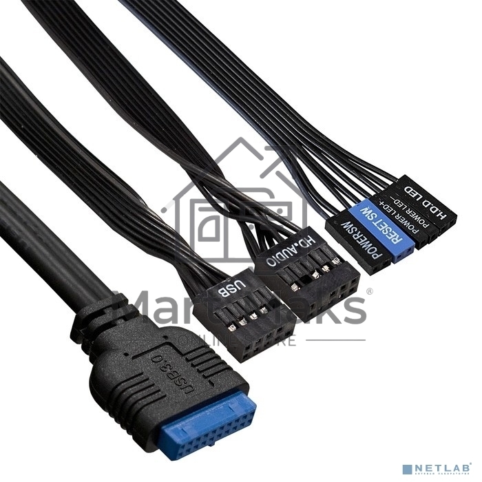 Компьютерный корпус Miditower ExeGate AA-442U2-AA400 (ATX, AA400 8 см, 1*USB+2*USB3.0, аудио, черный)