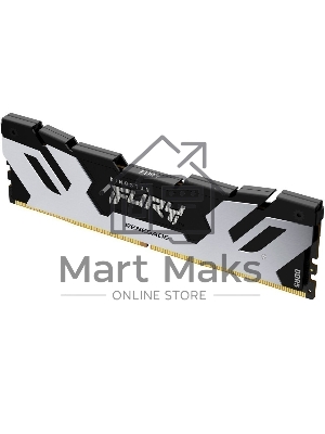 Оперативная память Kingston Fury Renegade, DDR5, 48Gb (1x48Gb), 6400MHz, CL32, DIMM, с радиатором, серебристый/черный