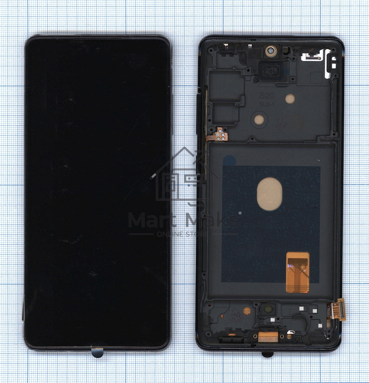 Дисплей для Samsung Galaxy S20 FE SM-G780F в сборе с тачскрином OLED черный