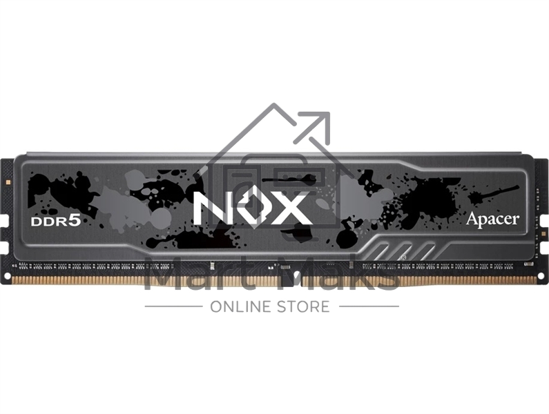 Оперативная память Apacer Nox, DDR5, 16GB (1x16 GB), 5200 MHz, CL40, DIMM, радиатор, черный