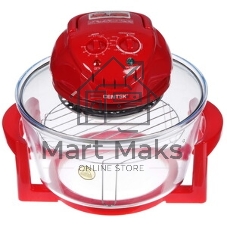 Аэрогриль Centek Ct-1456 красный, 1400 Вт, 12 л, механическое управление, 0 программ