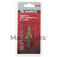 Сверло ступенчатое Matrix, 4-6-8-10-12-14-16-18-20 мм, HSS, спиральный проф., шестигр. хвостовик