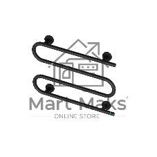 Полотенцесушитель электрический BAU M Black 41,5х61,5, черный матовый