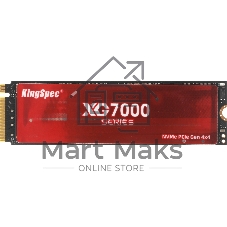 Накопитель SSD KingSpec XG7000, 1Tb, PCIe 4.0 x4, M.2 2280, NVMe, R/W 7400/6600