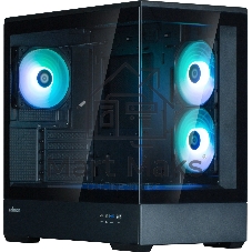 Компьютерный корпус ZALMAN P30 V2, MATX, черный, WINDOW, 2x3.5