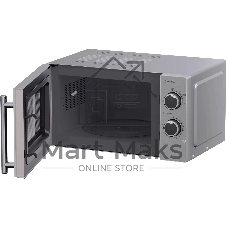 Микроволновая печь Haier HMG-MM207SA серебристый, 20 л, 700 Вт, переключатели - поворотный механизм