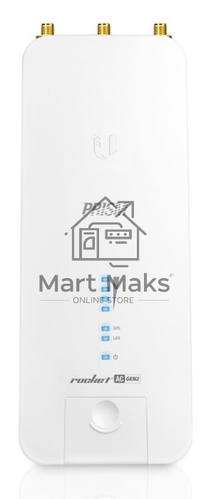 Точка доступа UBIQUITI RP-5AC-Gen2 Rocket 5AC PRISM Gen 2 Радиоустройство 5 ГГц, PtMP/PtP, airMAX ac, 2x RP-SMA, фильтры airPrism, GPS Sync