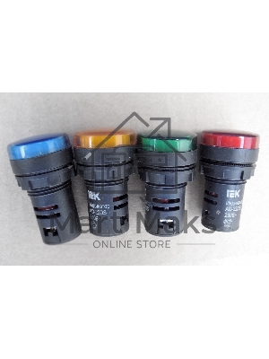 Арматура светосигнальная AD-22DS 12В AC/DC красн. IEK BLS10-ADDS-012-K04