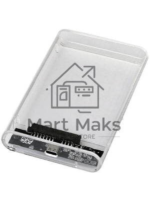 Внешний корпус для HDD/SSD AgeStar 3UB2P6C SATA III пластик прозрачный 2.5