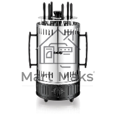 Шашлычница электрическая BBK BBQ603T нержавеющая сталь/черный