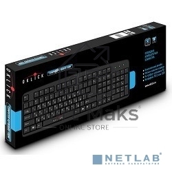 Клавиатура Oklick 100M/100M HW3 черный USB