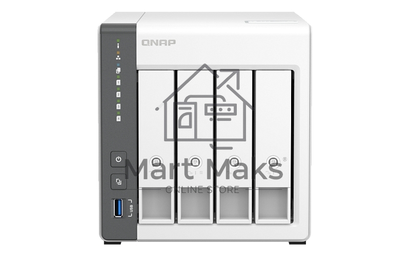 Сетевое хранилище NAS Qnap D4 (REV. C) 4-bay настольный Cortex-A55 RK3568B2