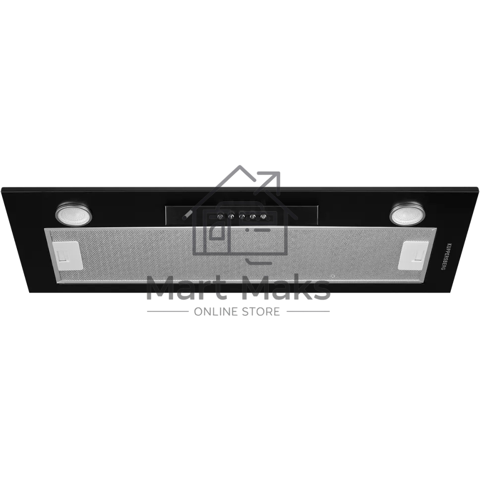 Вытяжка встраиваемая Kuppersberg Inlinea 70 BX черный/нержавеющая сталь, 70 см, 1300 куб. м/ч, 41 дБ