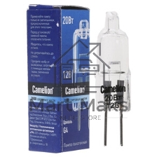 Лампа галогенная JC 20Вт 12В g4 COOL Camelion 11465