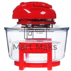 Аэрогриль Centek Ct-1456 красный, 1400 Вт, 12 л, механическое управление, 0 программ