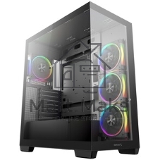 Компьютерный корпус Deepcool CG580 4F V2 без БП, боковое окно (панорама), 4x120мм ARGB PWM вентилятора, черный, ATX (R-CG580-BKADA4-G-2)
