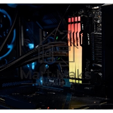 Оперативная память Kingston Fury Beast, DDR5, 8GB (1x8GB), 6000MHz, CL36, DIMM, с радиатором, RGB, черный