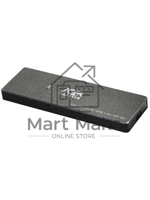 Внешний корпус SSD AgeStar 31UBVS6C NVMe/SATA алюминий черный M2 2280 м