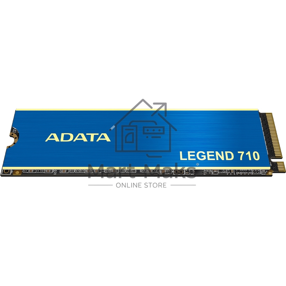 Накопитель SSD ADATA LEGEND 710, 512Gb, PCIe 3.0 x4, M.2 2280, NVMe, R/W 2400/1600, с радиатором