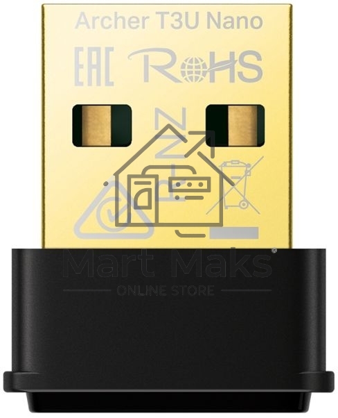 Ультракомпактный Wi-Fi USB-адаптер TP-Link Archer T3U Nano AC1300 с поддержкой MU-MIMO