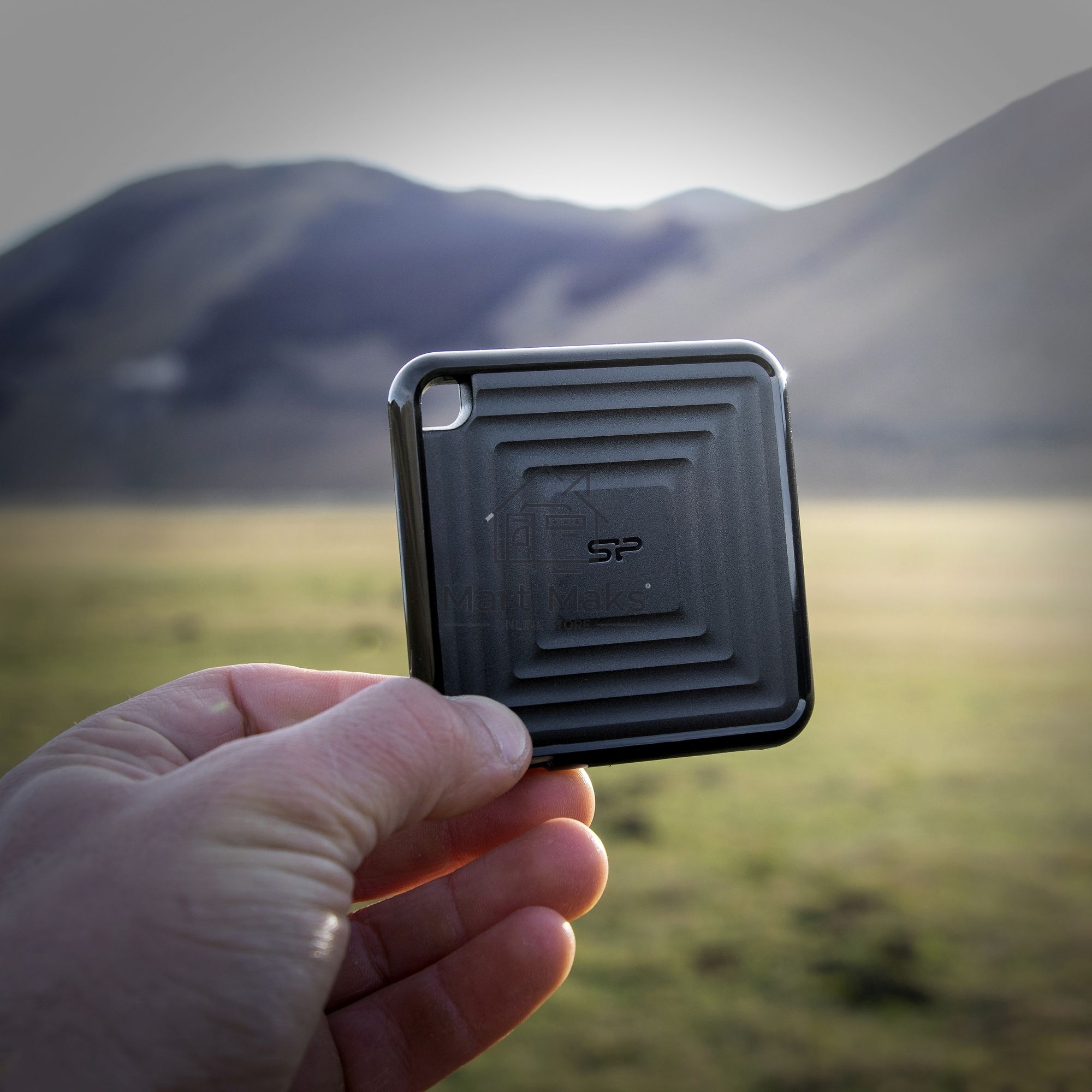 Внешний SSD 2TB Silicon Power PC60, External, USB 3.2 Type-C R/W - 540/500 MB/s черный