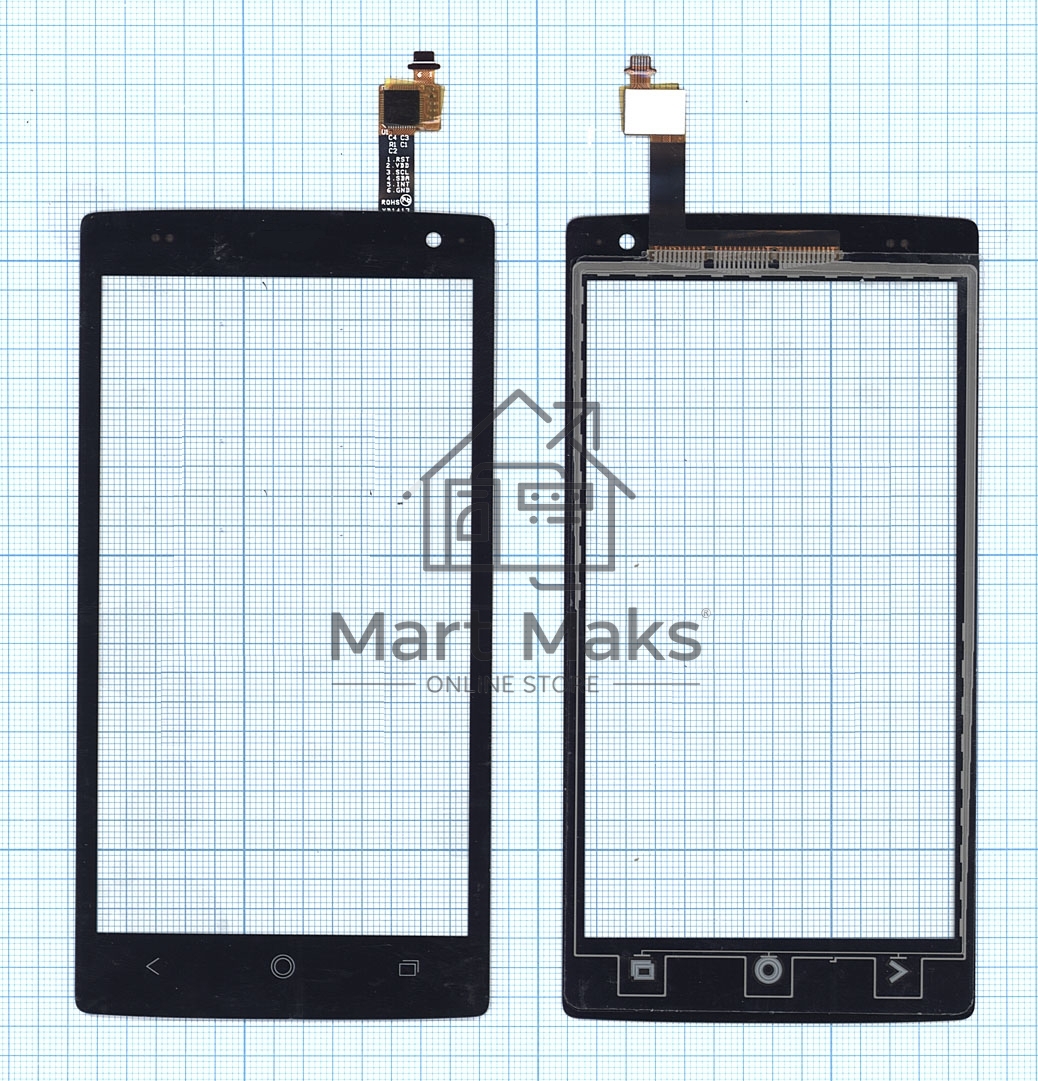 Сенсорное стекло (тачскрин) для Acer Liquid Z5 Z150, черное