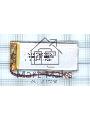Аккумулятор Li-Pol (батарея) 4*29*70мм 2pin 3.7V/800mAh