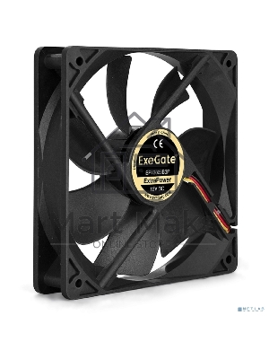 Вентилятор для корпуса ExeGate ExtraPower EP12025B3P черный, 120 мм, 1850 об/мин, 30 дБ, 3 pin